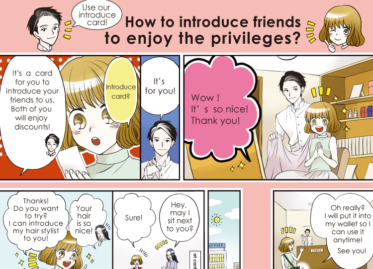 Refer your friends to enjoy privileges together!